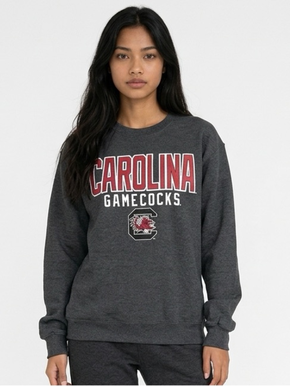 CAROLINA GAMECOCKS | NEW USC Charcoal Crewneck Sweatshirt Unisex Size Medium